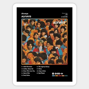 Alvvays - Alvvays Tracklist Album Sticker